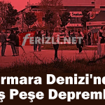 Marmara Denizi'nde peş peşe depremler