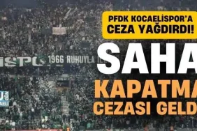 Kocaelispor'un cezası belli oldu.