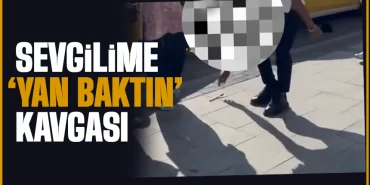 sevgilime yan baktın
