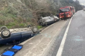 Geyve yolunda meydana gelen korkunç kaza