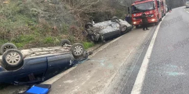 Geyve yolunda meydana gelen korkunç kaza