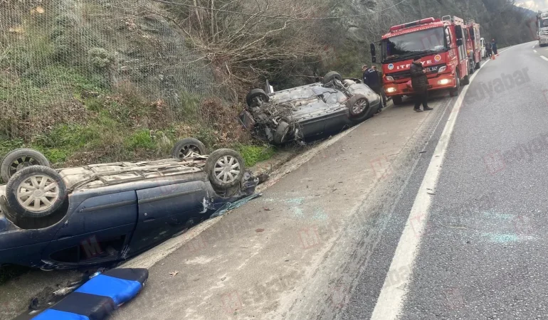 Geyve yolunda meydana gelen korkunç kaza