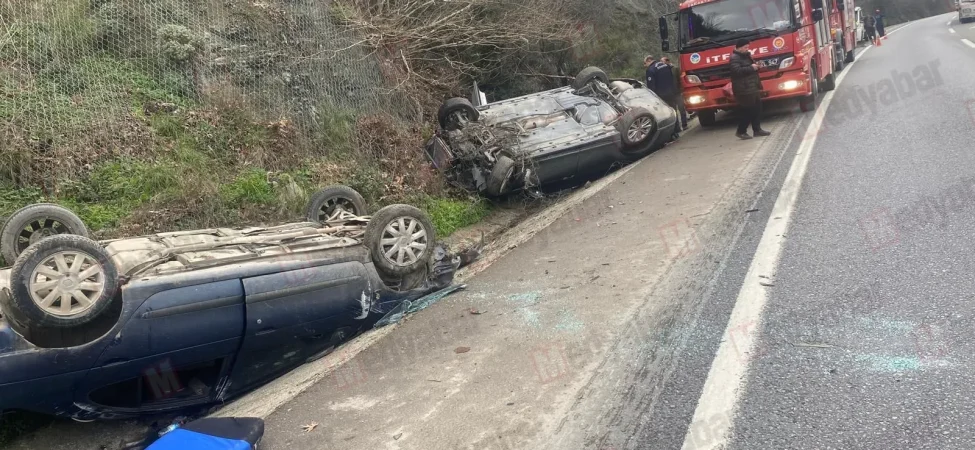 Geyve yolunda meydana gelen korkunç kaza