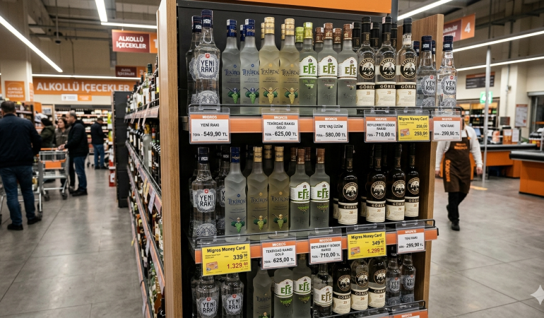 Güncel Migros Rakı Fiyatları 2026 Tam Liste