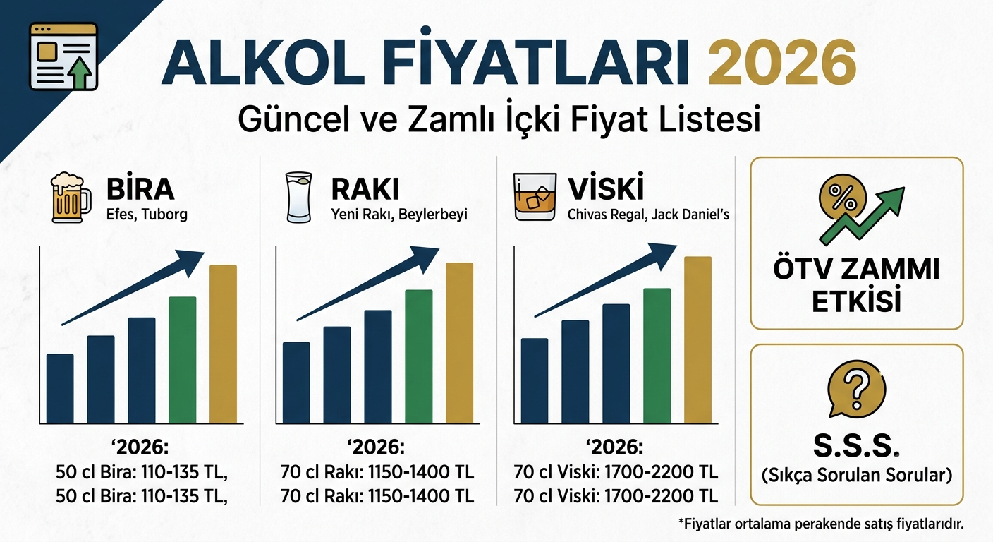 Alkol Fiyatları 2026 Güncel ve Zamlı İçki Fiyat Listesi 1 Alkol Fiyatları 2026